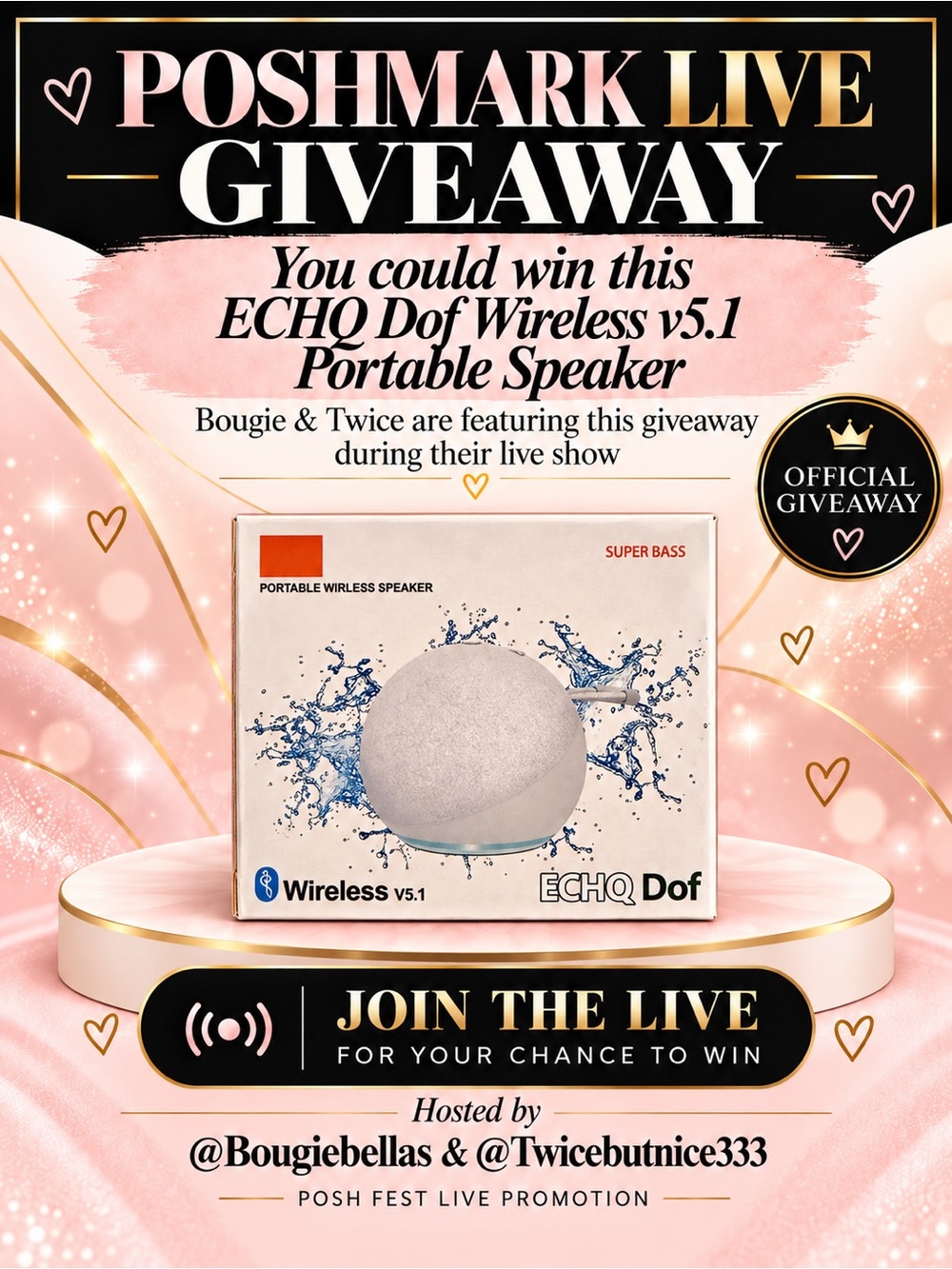 Bougie Bella's PoshFest Live Giveaway 🐶 👑 🐪 💖 - Picture 2 of 14